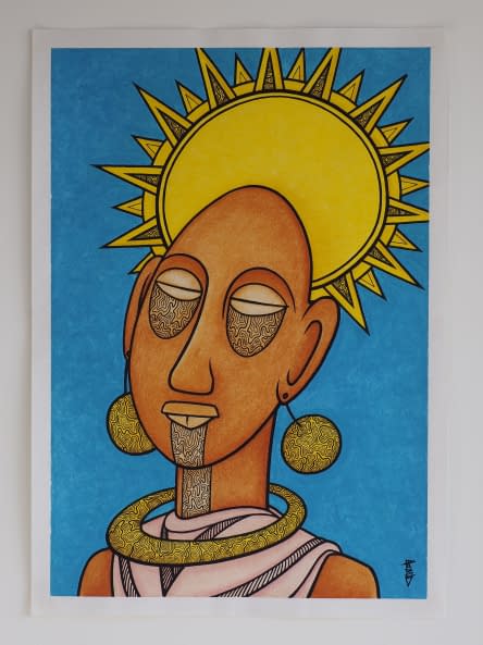 Foto 1 des Kunstwerks "Gesicht 7" von Paul Pablo Göttert auf art24