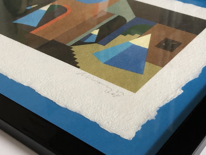 Image 1 of the artwork "Angyal érkezett (P) 8/16 /Der Engel ist angekommen (P) 8/16" by János Aknay on art24