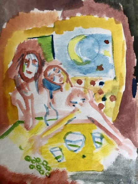 Image 1 of the artwork "Édeni kocsmában/Kneipe in Eden" by Katalin Szabadi on art24