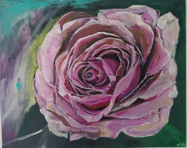 Foto 1 des Kunstwerks "Annette Matzelle (AM), Rose pink" von Annette Irma Matzelle (AM) auf art24