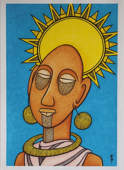Foto 1 des Kunstwerks "Gesicht 7" von Paul Pablo Göttert auf art24