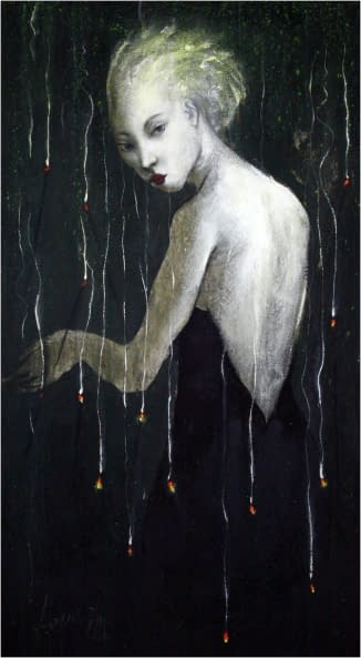 Image 1 of the artwork "Dame in Rückenansicht" by Jesús Nodarse Valdés on art24