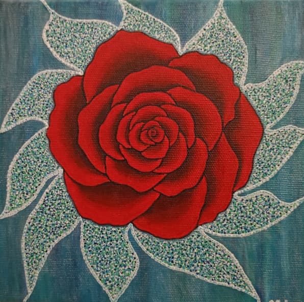 Photo 1 de l'œuvre "Little-Rose (Beads)" par Olha Nazarenko sur art24