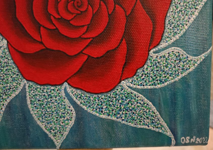 Photo 1 de l'œuvre "Little-Rose (Beads)" par Olha Nazarenko sur art24