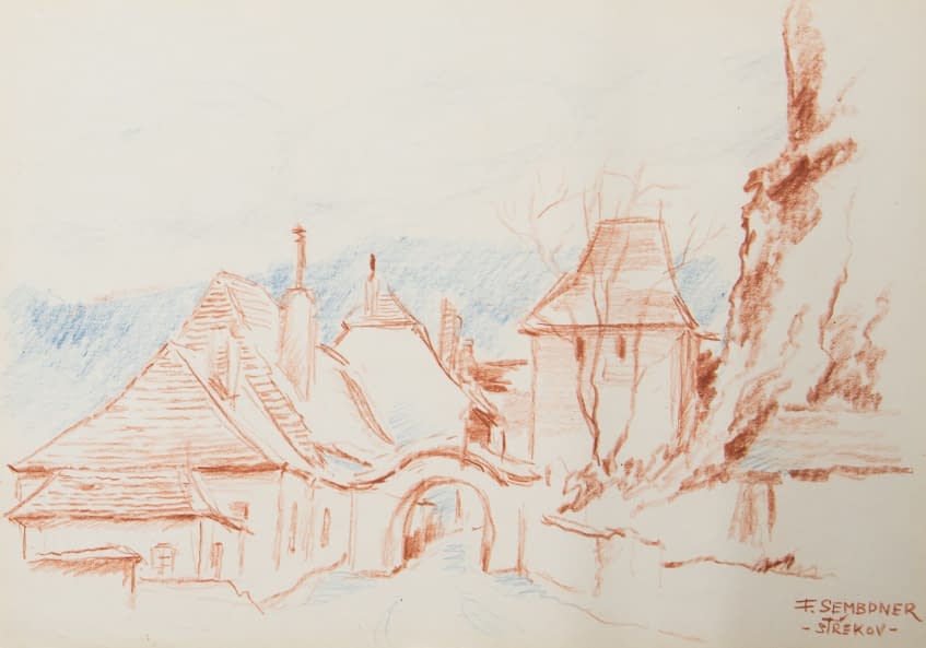Foto 1 des Kunstwerks "Střekov (dt. Schreckenstein)" von František Sembdner auf art24