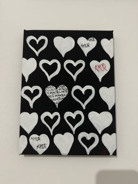 Image 1 of the artwork "Hearts of AMORE" by Lina Titova on art24