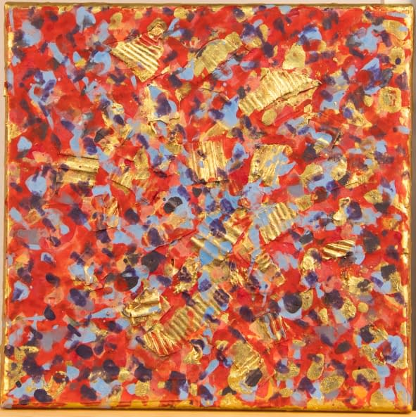 Image 1 of the artwork "Golden Spirit - carré mathévie" by Eugen Meier Mathévie on art24