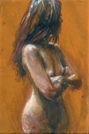 Foto 1 des Kunstwerks "Nude (orange)" von Sam Drukker auf art24