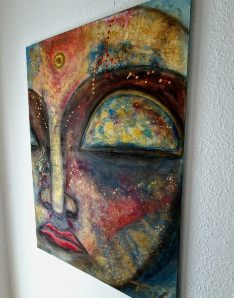 Foto 1 des Kunstwerks "Peaceful Buddha" von Art by Tina N. auf art24
