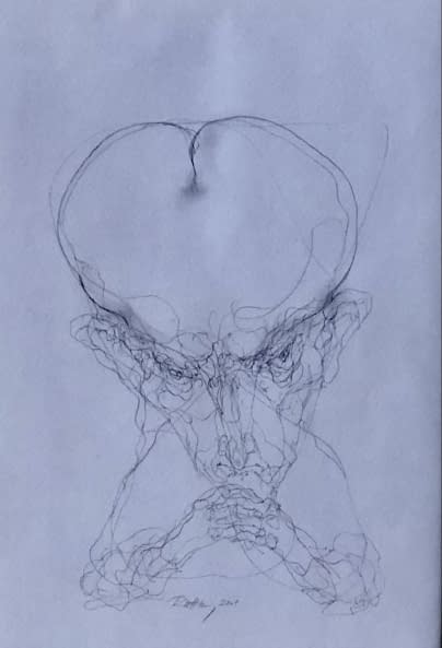 Image 1 of the artwork "Akt rajz XII./ Akt Zeichnung XII." by Ruttkay Sándor on art24