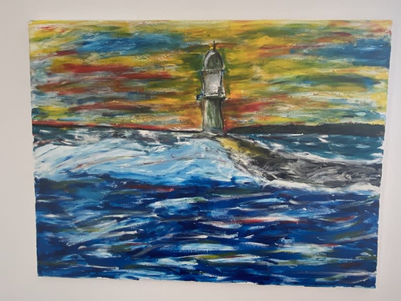 Image 1 of the artwork "Leuchtturm in Sturm" by Tiefsinnbilder on art24