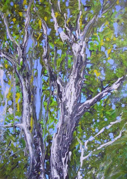 Image 1 of the artwork "zwei Birken" by Ebba Sakel on art24