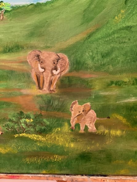 Foto 1 des Kunstwerks "Afrikanische Savanne" von Doks auf art24