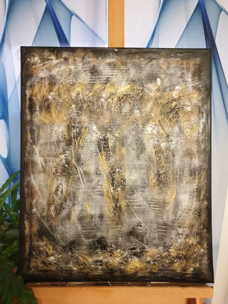 Photo 1 de l'œuvre "Golsdpiel auf Schwarz" par DAgis Welt sur art24