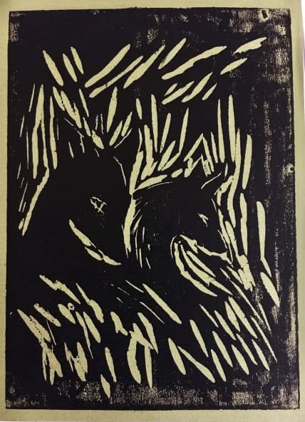 Image 1 of the artwork "Zwei Tiere" by Ebba Sakel on art24