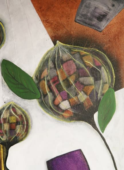 Foto 1 des Kunstwerks "Mosaikblumen" von Claudia Frozza auf art24