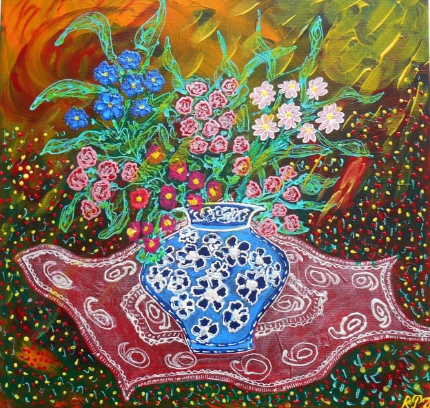 Image 1 of the artwork "Der Sommer fliegt in einem Teppichflugzeug" by PRD on art24