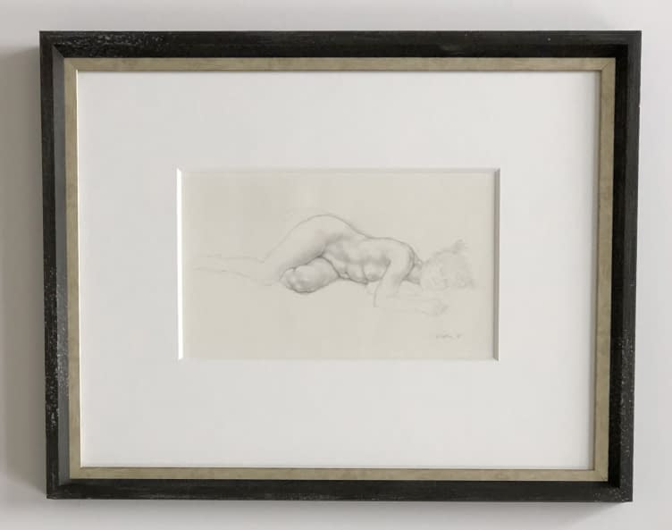 Image 1 of the artwork "Fekvő Akt/Liegender Akt" by Ruttkay Sándor on art24