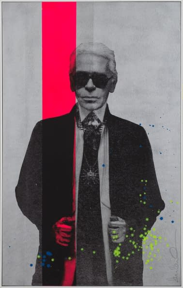 Image 1 of the artwork "Carl Lagerfeld" by Shane Bowden on art24