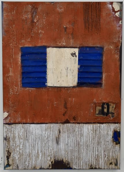 Foto 1 des Kunstwerks "Blaue Fensterläden" von Dominik Schlumpf auf art24