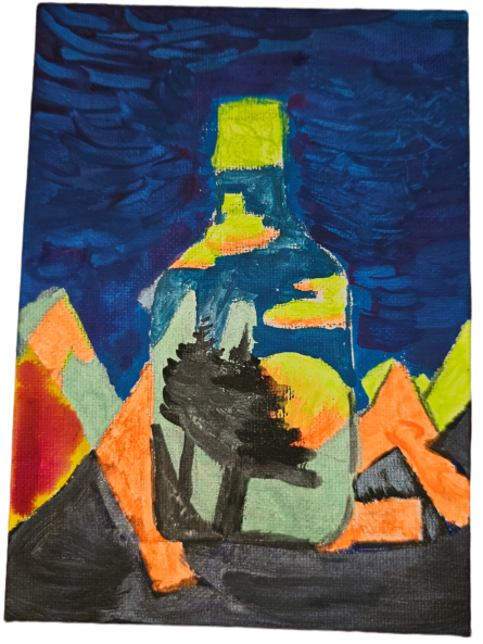 Foto 1 des Kunstwerks "Gebirge in einer Flasche" von Isa Dippmann auf art24