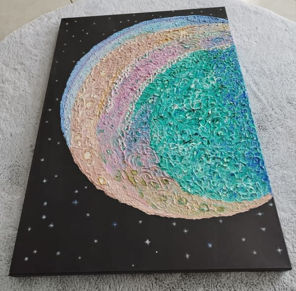 Photo 1 de l'œuvre "Jupiter" par Manal Mohammed El-Sawi Arts4mindsandhearts sur art24