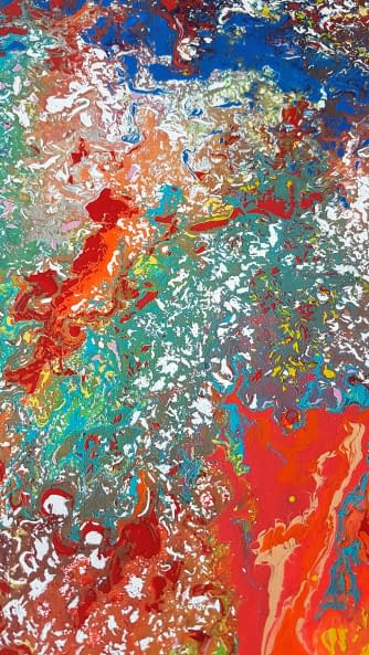 Foto 1 des Kunstwerks "Farbenexplosion" von Melanie Liru auf art24