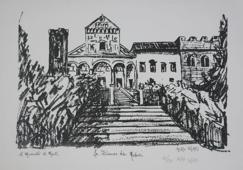 Photo 1 de l'œuvre "«S. Miniato al Monte» aus der Serie: «La Firenze dei Medici» (14/120)" par Miro Wladi sur art24