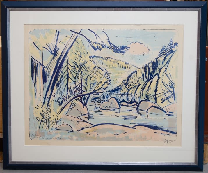Image 1 of the artwork "Flusslandschaft" by Jaroslav Grus on art24