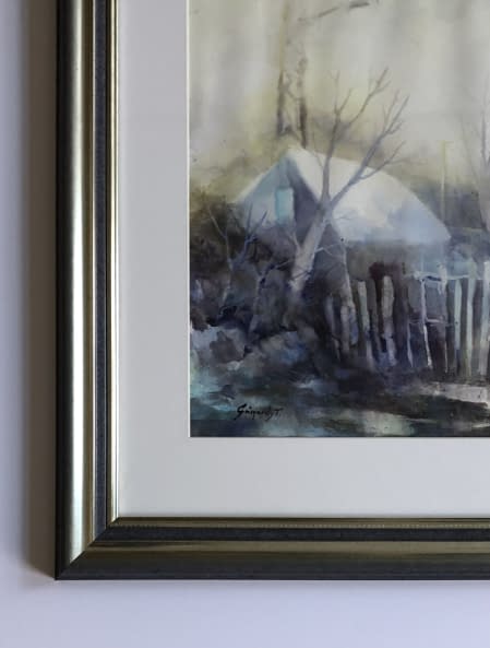 Image 1 of the artwork "Bánfalvi Udvar/Hof in Bánfalva" by Tibor Gáspárdy on art24