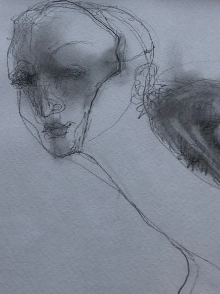 Image 1 of the artwork "Akt rajz XVI./ Akt Zeichnung XVI." by Ruttkay Sándor on art24