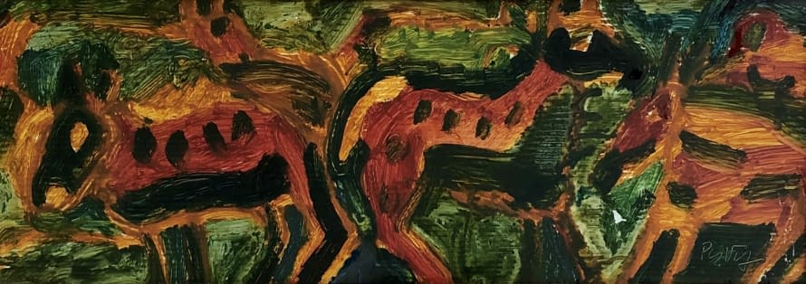 Image 1 of the artwork "Lovas a réten/ Reiter auf der Wiese" by Pasaréti Csepeli Varró Németh Miklós on art24