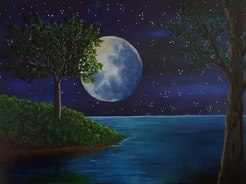 Image 1 of the artwork "Vollmond" by Lisa Tahar on art24