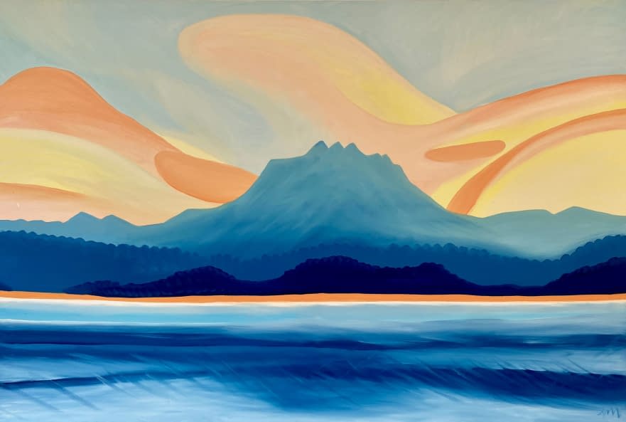 Image 1 of the artwork "Pilatus mit Zugersee Schweiz" by Ursina Müller on art24