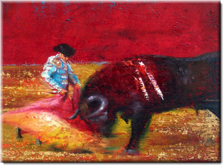 Image 1 of the artwork "Stierkampf" by Eduard Panosian Elia on art24