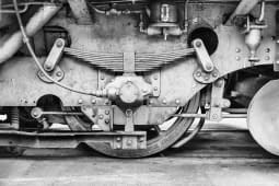 "Portrait d'une roue de train de la rhatischebahn , Poschiavo" by Sylvain Blanchoud on art24