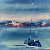 "Abend am See" von Ivonne Wild auf art24