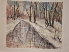"Winter am Niederrhein" von Manfred Haselhuhn auf art24