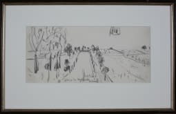 "Landschaftszeichenskizze Silnice do Myslkovice (dt. Strasse nach Myslkovice)" by Josef Kilián on art24