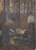 "Holzfäller Vorstudie" de Paul Albert Baudouin sur art24