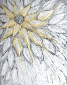 "Sonnenblume in Silber" de DAgis Welt sur art24