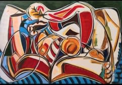 "Femme allongé" von Sam KEUSSEYAN- Gladiateur auf art24