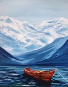 "Rotes Boot" von Ivonne Wild auf art24