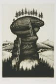 "Felsen mit Leitern" by Jitka Walterová on art24