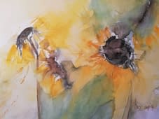 "Sonnenblumen II" von Angela Roos-Maguire auf art24