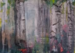 "Birch trees" by Tanja Rösner on art24