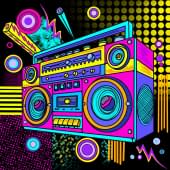 "Techno beats blaster" by Lina Titova on art24