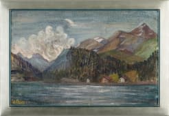 "Gewitterstimmung am See" by Eduard Boss on art24