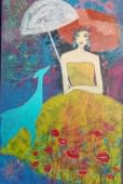 "The green deer" by Ghazal Ashrafian on art24