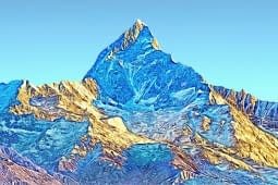 "Himalaya: Mount Everest am Abend" von Joe Amberg auf art24